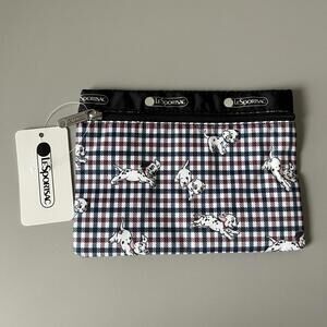 Lesportsac Dalmatian 1zipper Pouch NWT